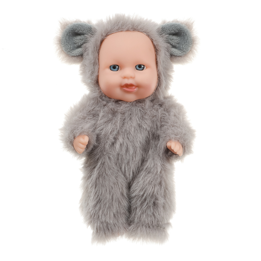 ИГРОЛЕНД Пупс в кигуруми 12 см, PVC, PP, полиэстер, 10,2х5х17 см, арт.№ 436-162