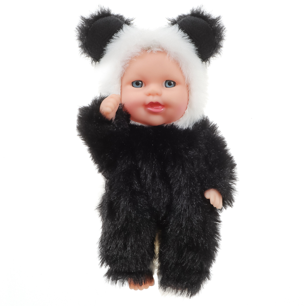 ИГРОЛЕНД Пупс в кигуруми 12 см, PVC, PP, полиэстер, 10,2х5х17 см, арт.№ 436-162
