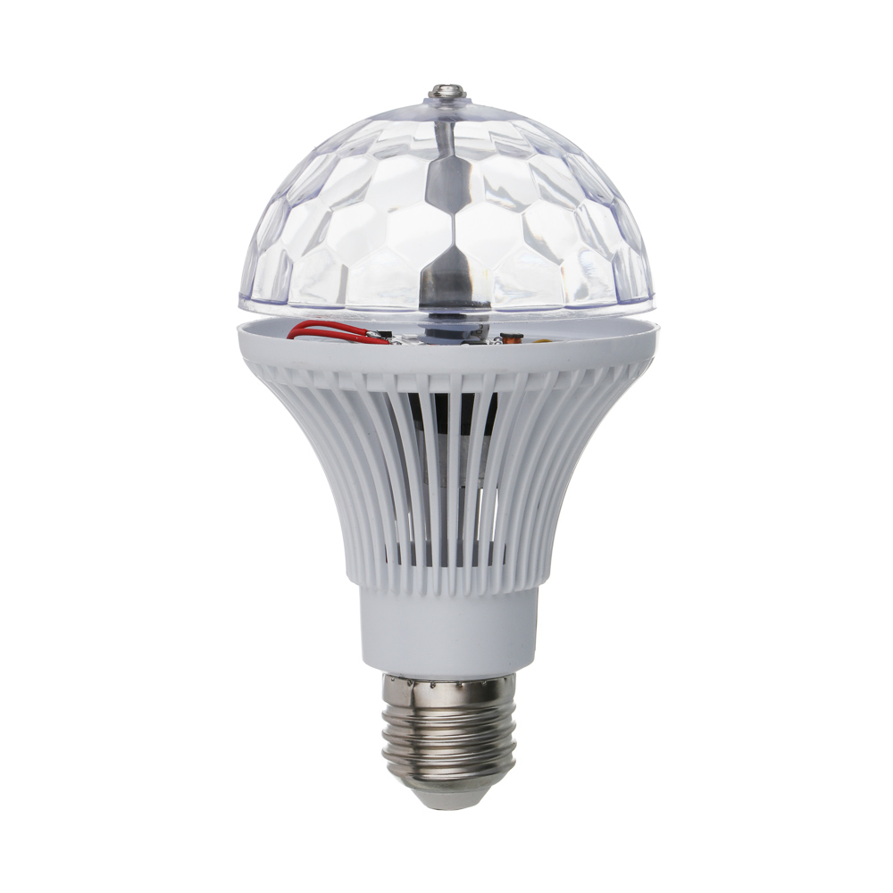 Лампа "Диско", 13.7х7.2см, 3LED, RGB, авторежим, АC85-260V, 260В, арт.№ 925-416