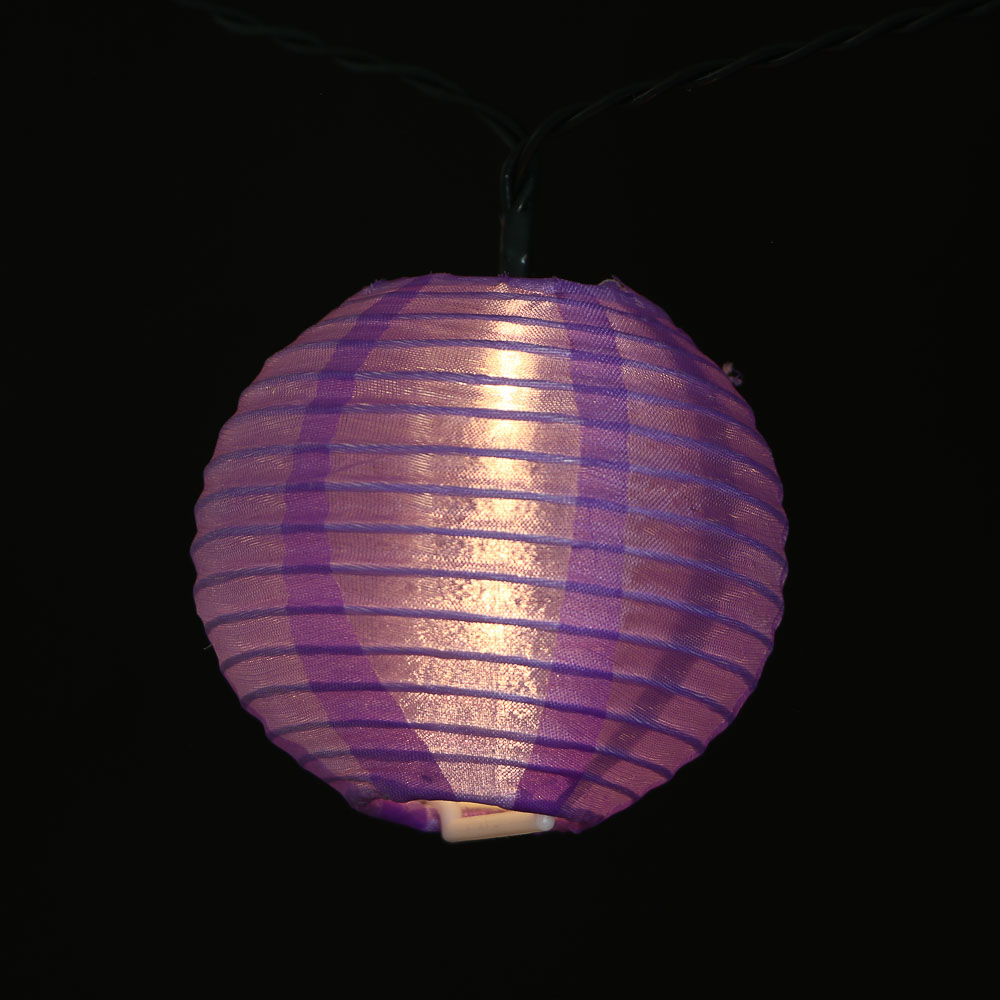 Уличная гирлянда на солнечной батарее Китайский фонарь 7 м INBLOOM, 20 LED, свечение шампань, 2 режима, провод ПВХ зеленый, 1.2V 600 mAh, арт.№ 384-335