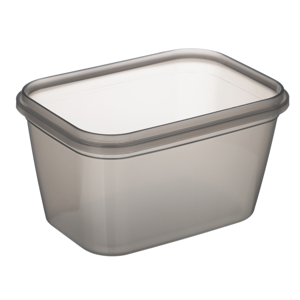 Контейнер герметичный пищевой с защелками 0,77л, черный, пластик, арт.№ 861-489