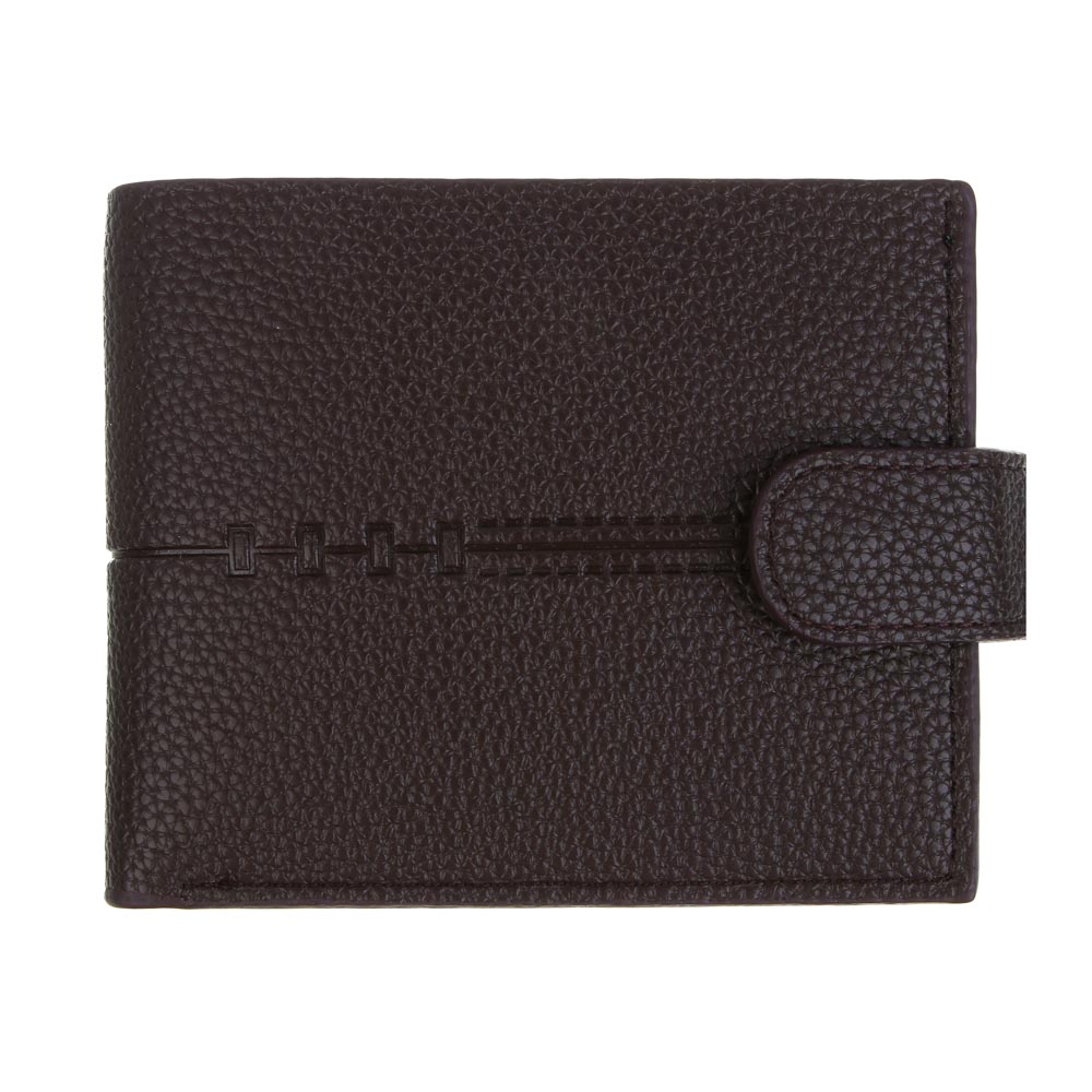 ЮL Валтор Портмоне мужское для карт, купюр и монет на кнопке, ПУ, 11,5х9,5х1,5см, 2 цвета, КЖ24-31, арт.№ 303-039