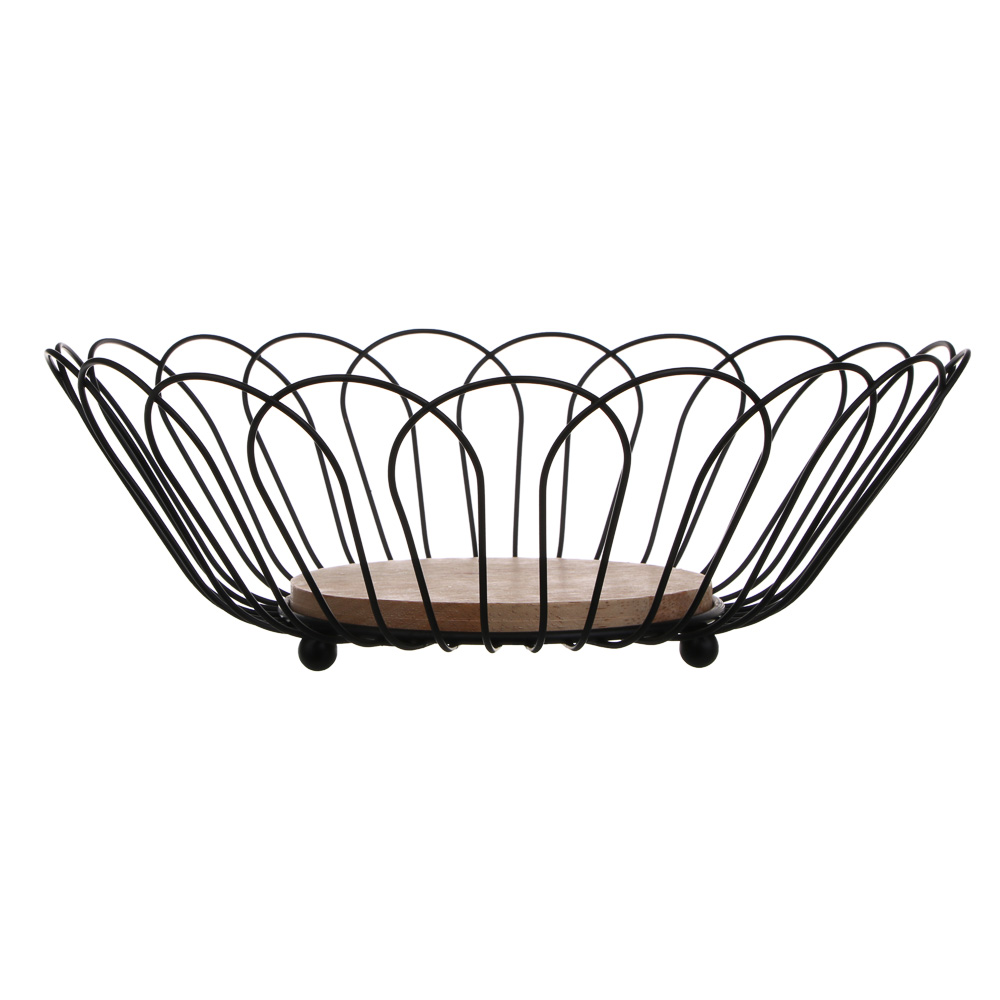 Корзина для фруктов тм SATOSHI, углеродистая сталь, 14x27x9см, арт.№ 827-131