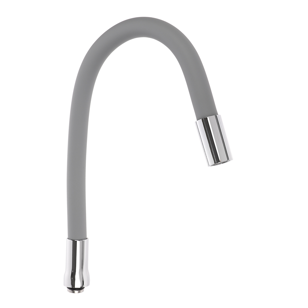 Излив смесителя для кухни, гибкий, силиконовый, 1 режим, 50см, серый, арт.№ 565-164