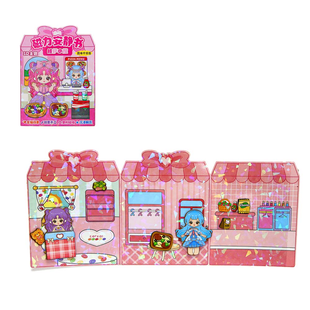 ХОББИХИТ Аппликация магнитная, 13,5х10см, бумага, винил, 4 дизайна, арт.№ 281-281