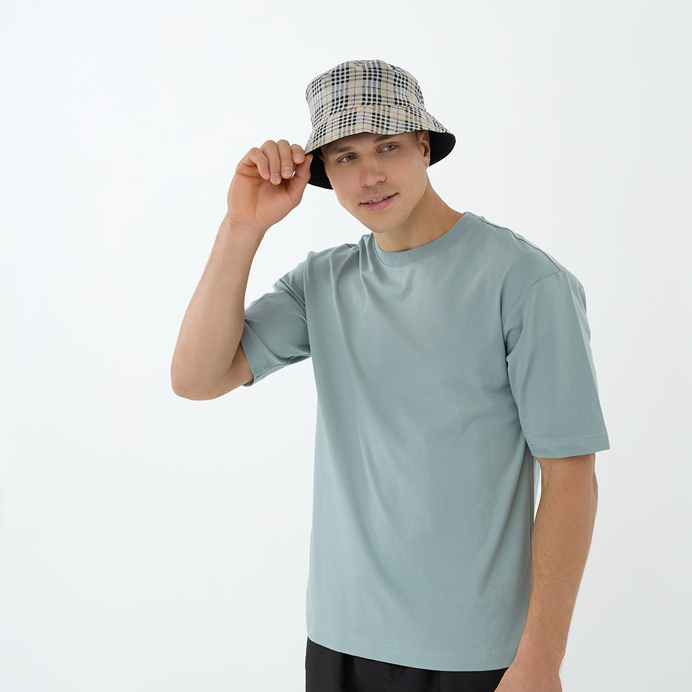 GALANTE Панама с цветным подкладом, р.56-58, 100% полиэстер, черный, ВЛ25-09, #1, арт.№ 314-908