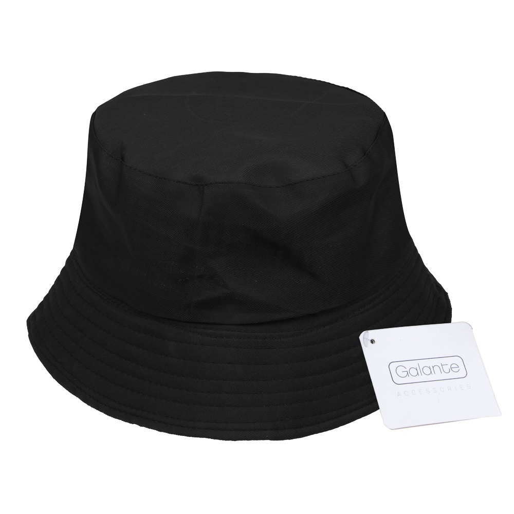 GALANTE Панама с цветным подкладом, р.56-58, 100% полиэстер, черный, ВЛ25-09, #1, арт.№ 314-908