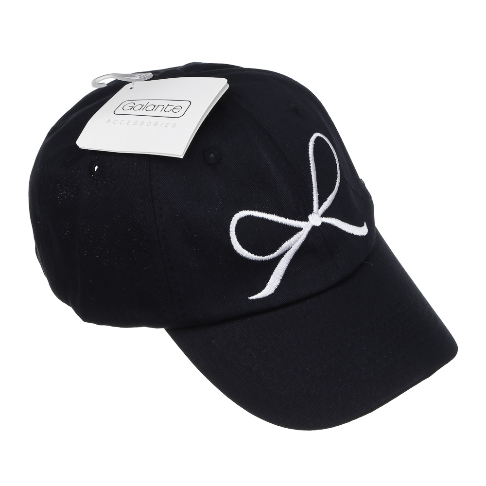 GALANTE Кепка для взрослых, р.56-58, 100% хлопок, черный, ВЛ25-14, #1, арт.№ 314-913