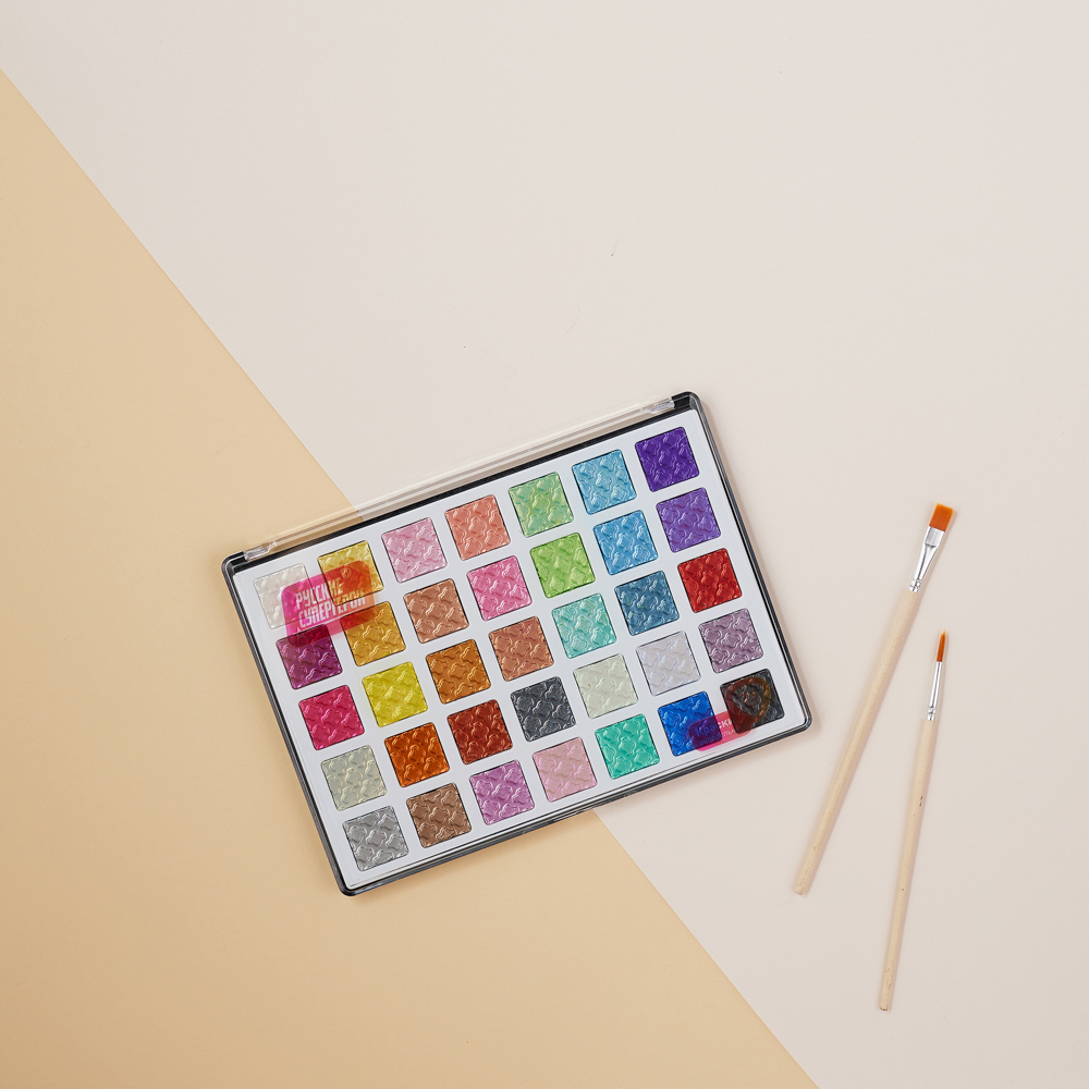 BY Русские Супергерои Краски акварельные, 35 цветов металлик, пл. бокс, арт.№ 801-040