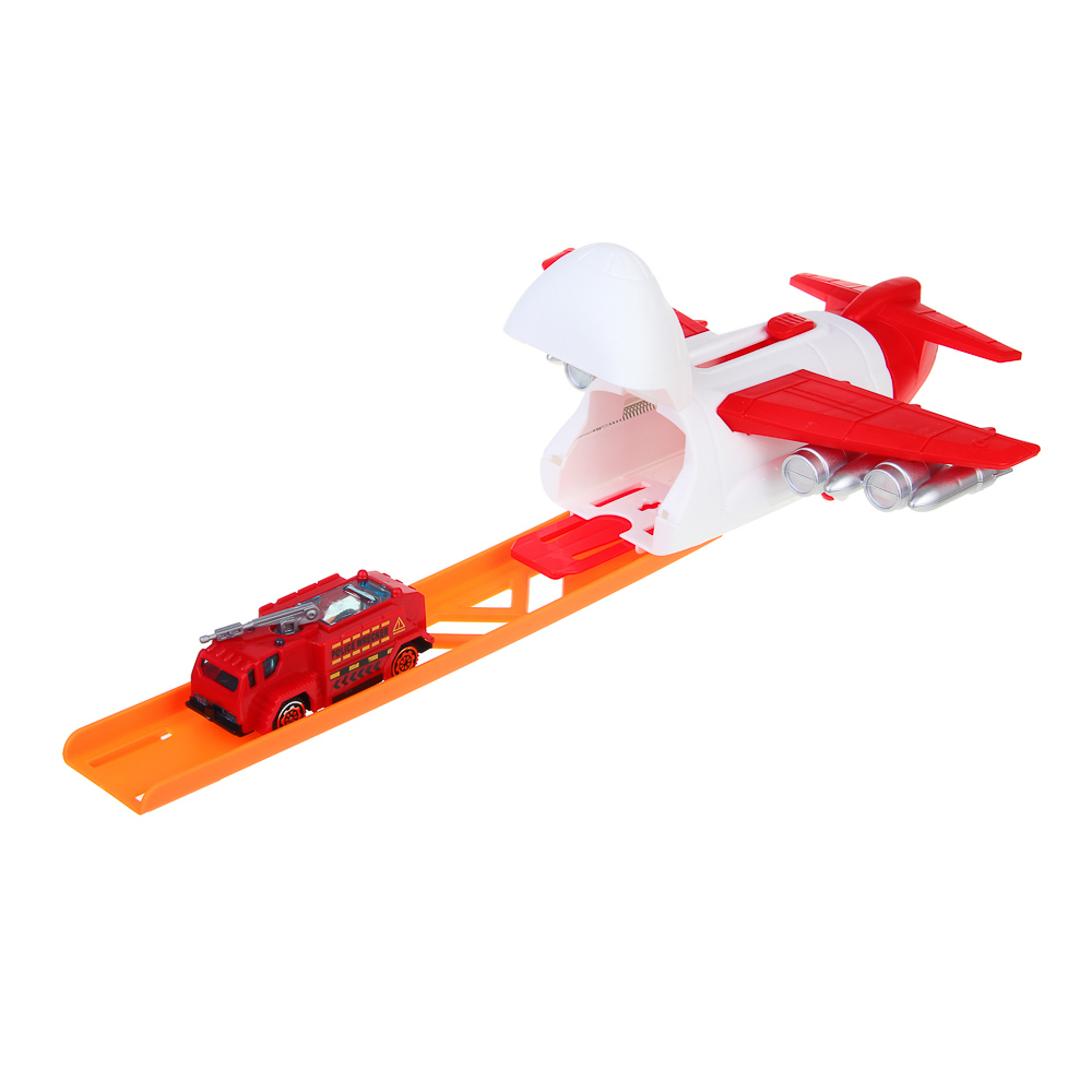 ИГРОЛЕНД Самолет с запуском и машинкой, ABS, PP, 21,6х24х6 см, 3 дизайна, арт.№ 276-160
