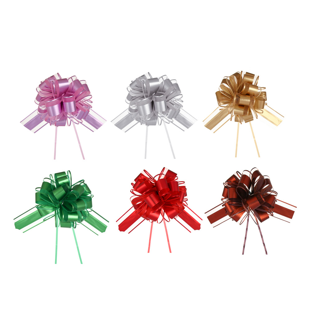 Бант - шар, диаметр 15,5 см (5x120 см), PP, 6 цветов, арт 3, арт.№ 505-138