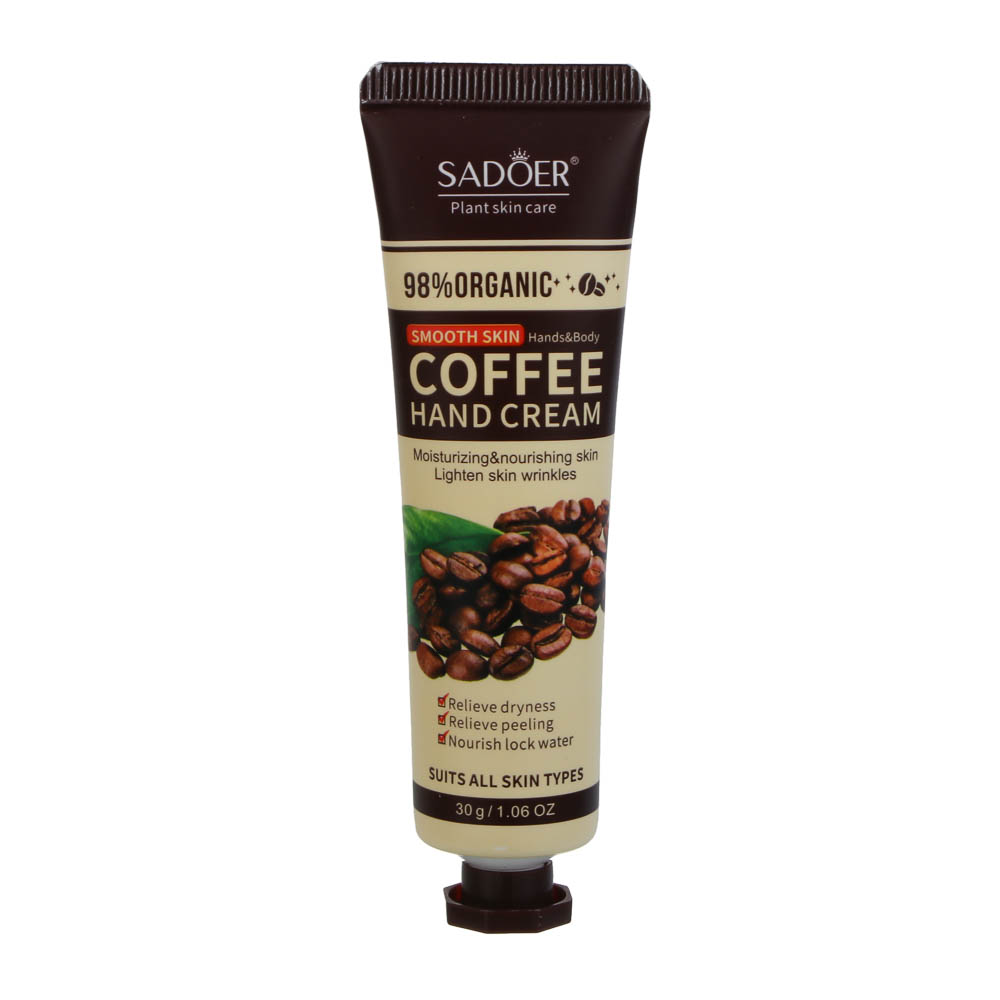 Крем для рук питательный с кофе тм Sadoer, 30гр, арт.№ 022-220
