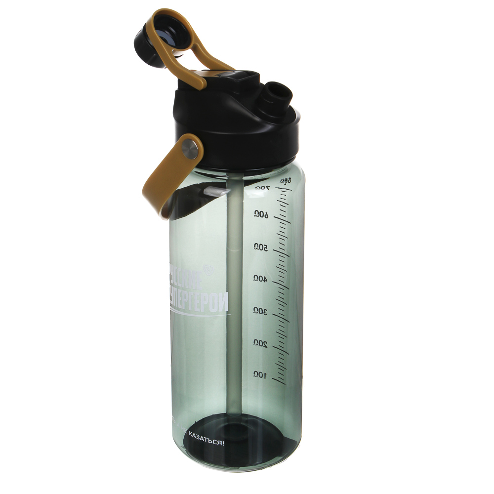 Бутылка для воды тм BY Русские Супергерои, 850мл, 24х8см, PC, PP, 2 цвета, арт.№ 088-143