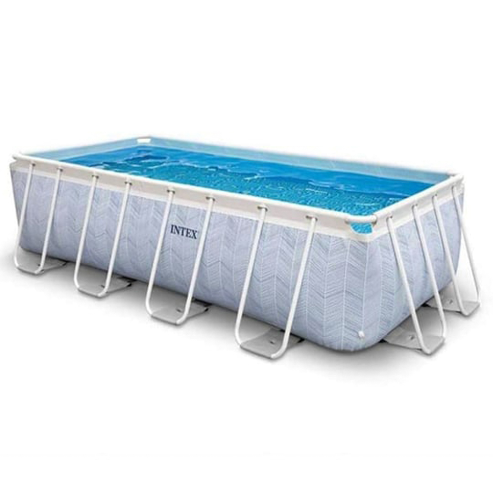 INTEX Бассейн каркасный "CHEVRON PRISM", фильтр-насос, лестница, 400x200x100 см, 26780NP, арт.№ 049-036