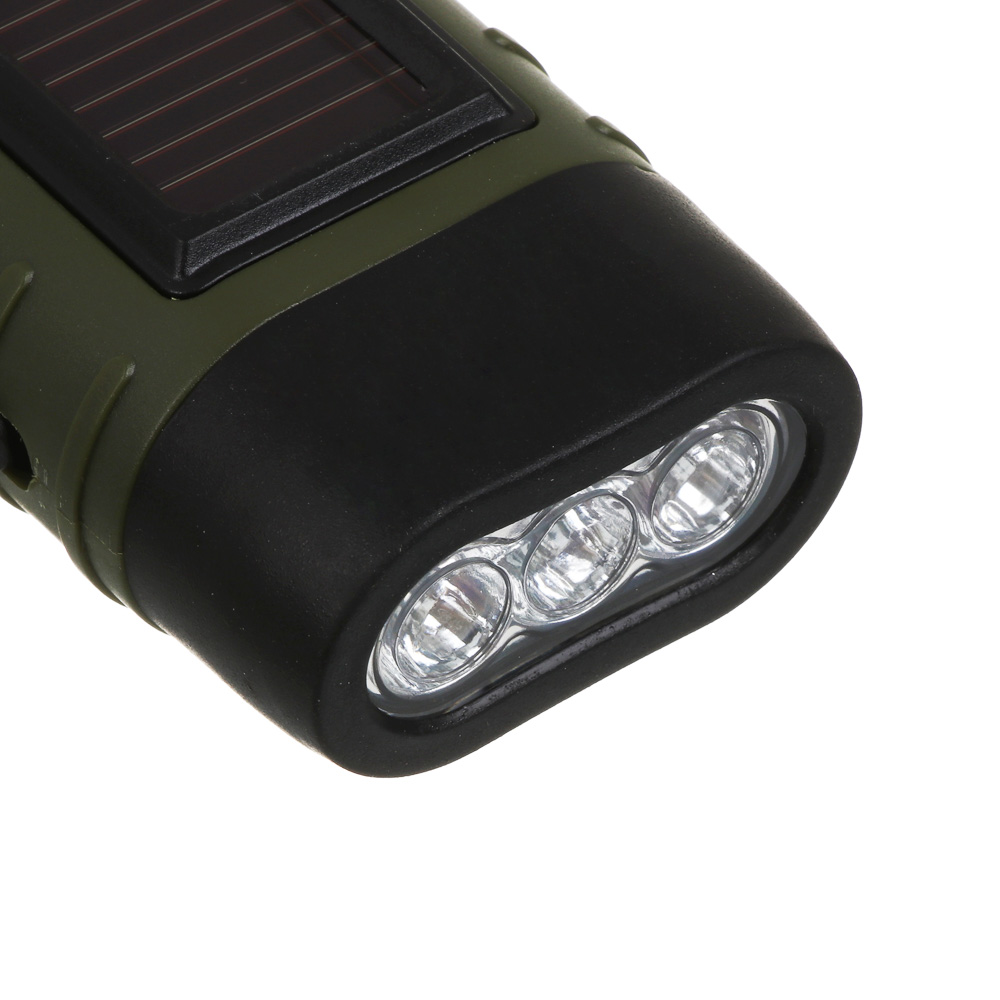 Фонарь динамический тм ЕРМАК, 3 LED, 5 Вт, 1 режим, пластик, солнечная батарея, 12х4,5см, арт.№ 224-088
