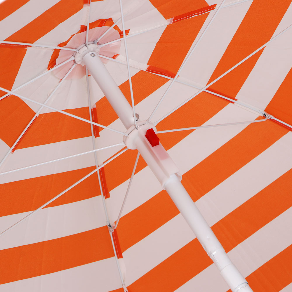 Зонт пляжный тм ЯРКОЕ ЛЕТО, 210D, полиэстер, d180см, h180см, 19/22мм стойка, c изменяющимся углом на, арт.№ 121-059