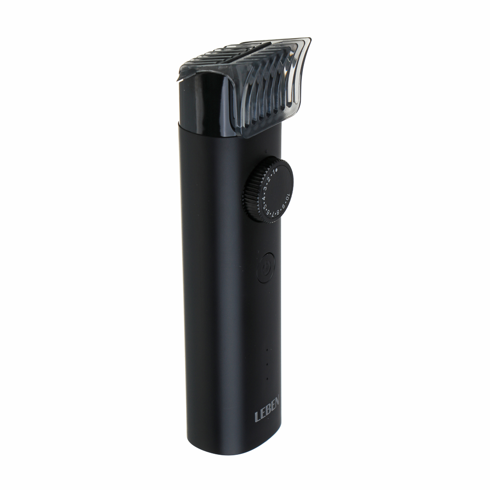 LEBEN Машинка для стрижки, 600 мА/ч, 2 часа работы, сталь, 3 Вт, влагозащита, арт.№ 251-084