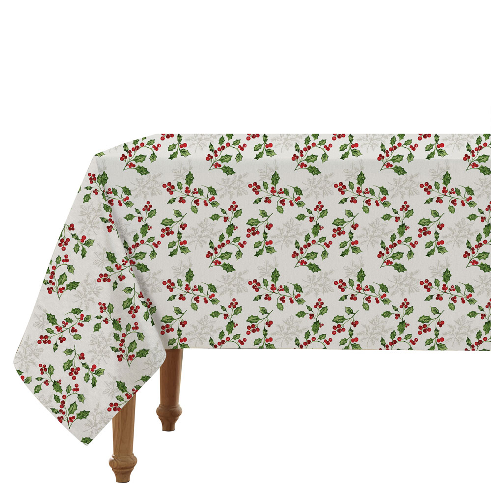 Скатерть ПЕВА на текстильной основе тм PROVANCE Берривуд, 132х178см, 50% полиэстер, 50% ПЕВА, 6 диз., арт.№ 492-349