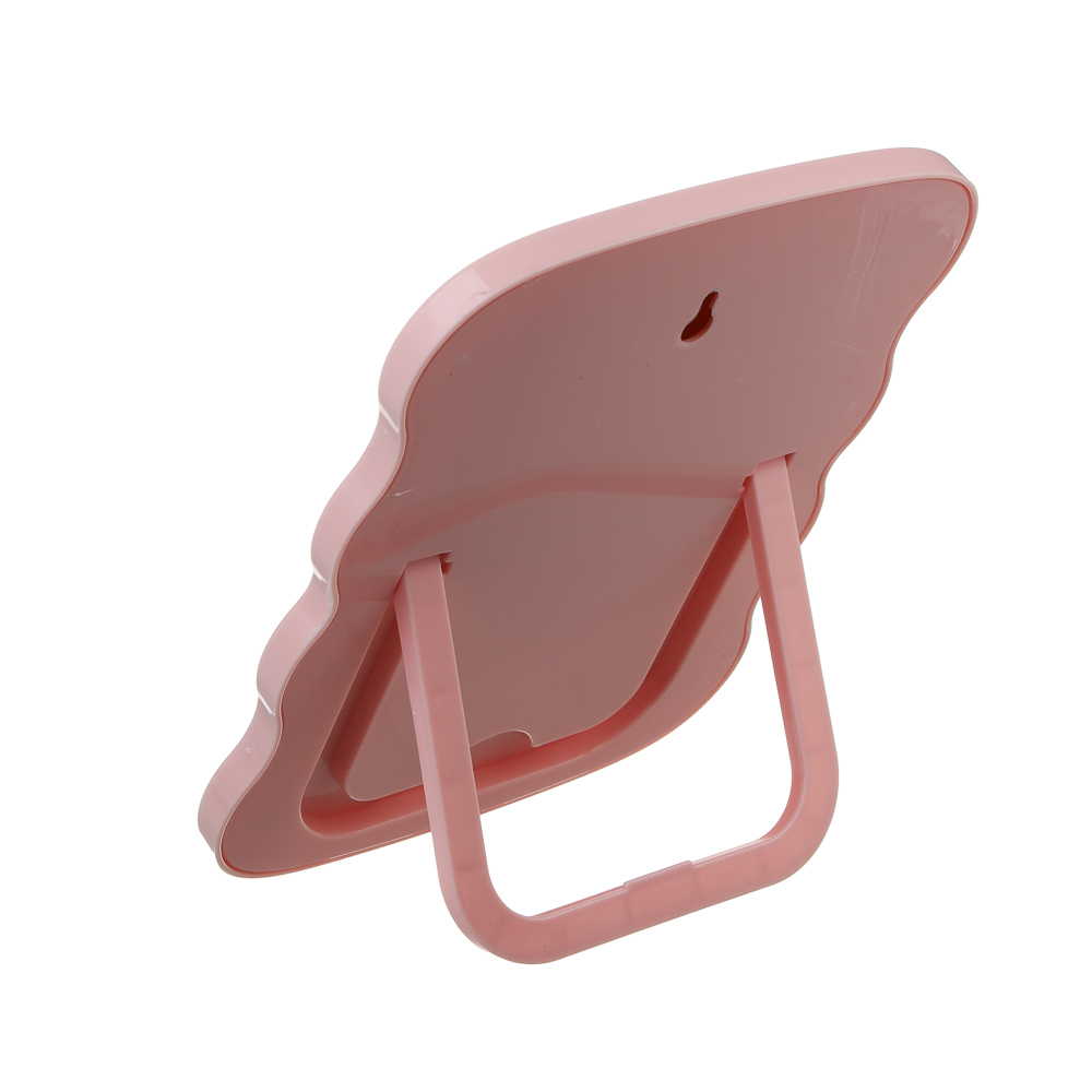 Зеркало настольное  тм ЮНИLOOK Софтлайн, пластик, стекло, 20,5х16см, 3 цвета, арт.№ 301-280