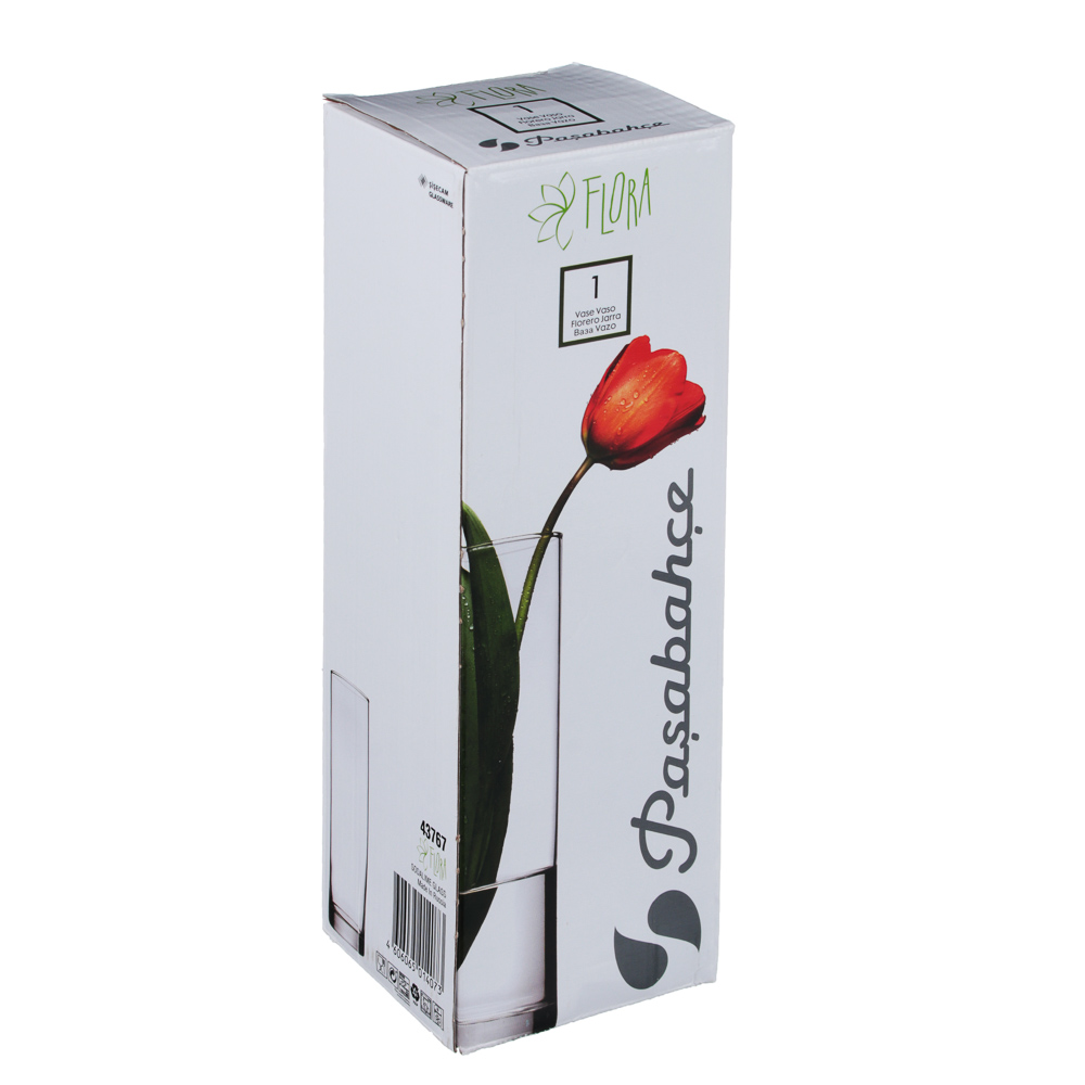 PASABAHCE Ваза "Flora" h26,5см, стекло, арт.№ 877-408