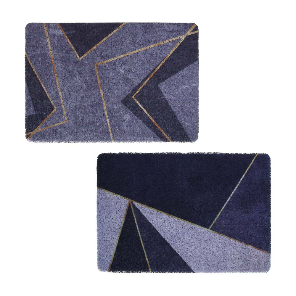 Коврик придверный тм VETTA Print, ПВХ, 39х59 см, 2 дизайна, резиновая подложка, арт.№ 466-420