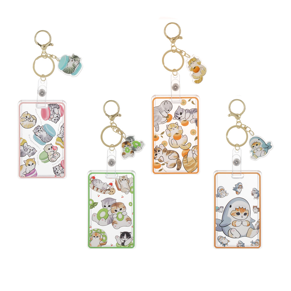 Чехол брелок для пропуска тм ЮL Lovely Kitten с шармом, пластик, металл, 10,5х6,5см, 4 дизайна, арт.№ 334-153
