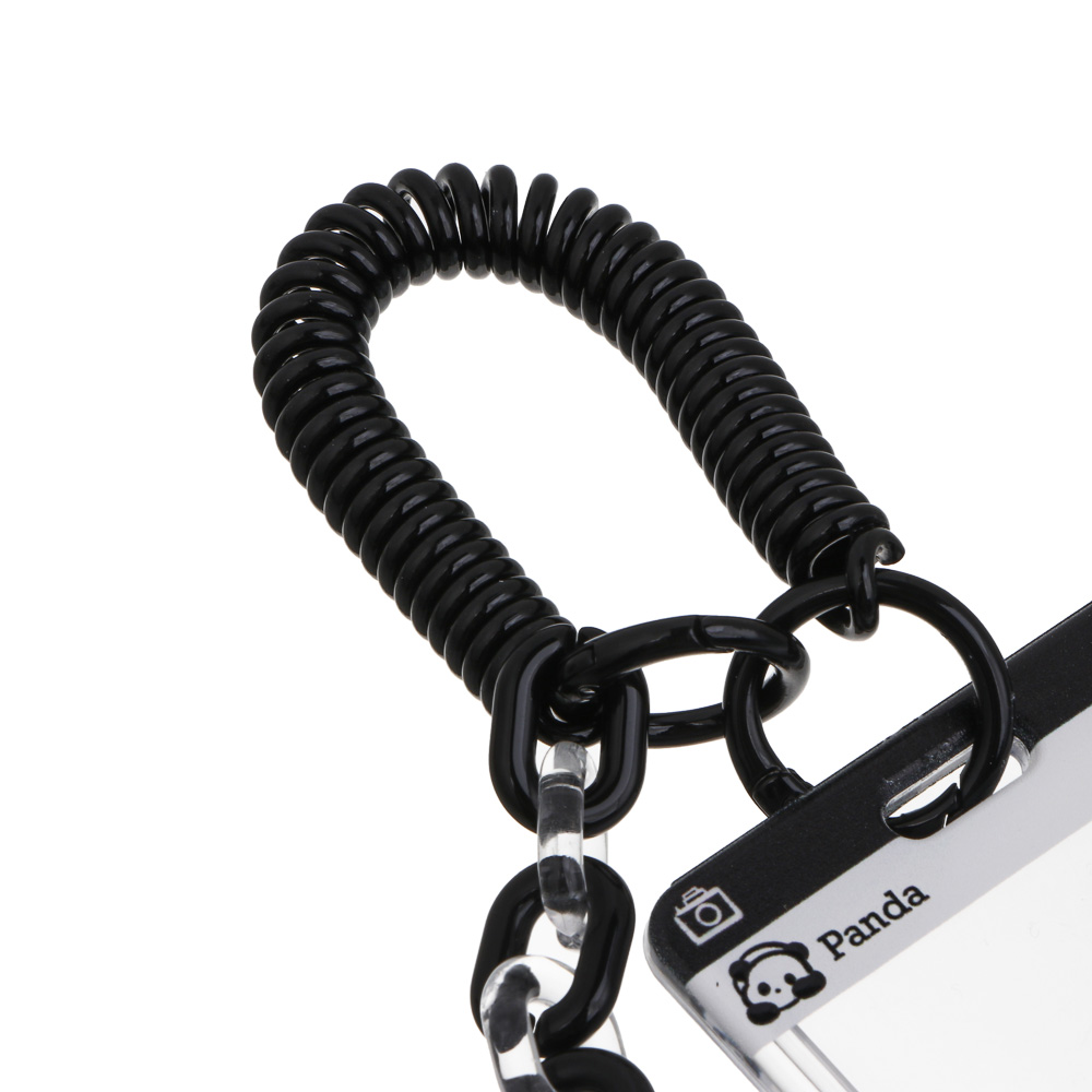 Чехол брелок для пропуска тм ЮL Pan-Da! на пружинке, пластик, металл, 10,5х6,5см, 4 дизайна, арт.№ 334-154