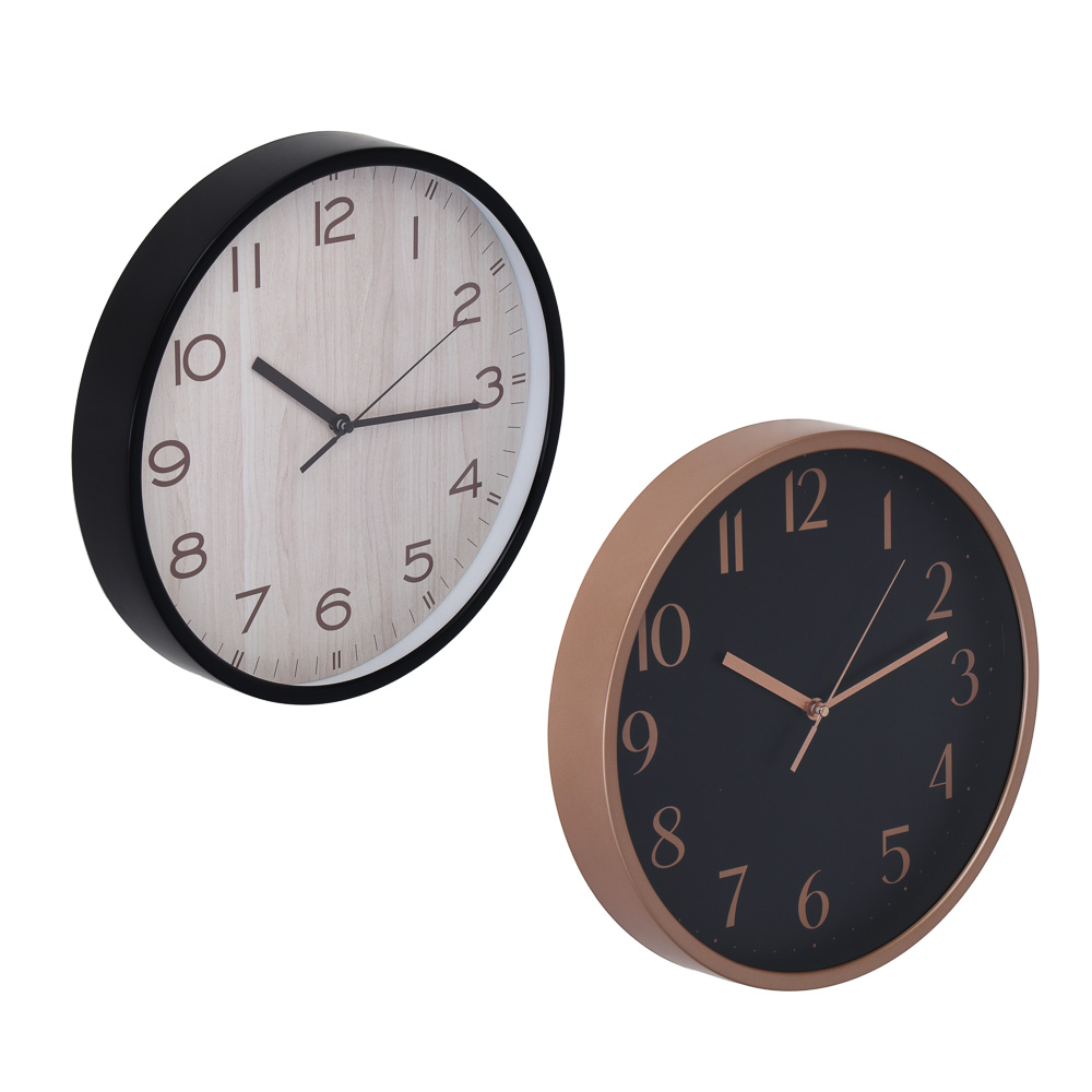 LADECOR CHRONO Часы настенные, круглые, 30,5x30,5x4,3 см, пластик, 2 дизайна, арт.2, арт.№ 581-618