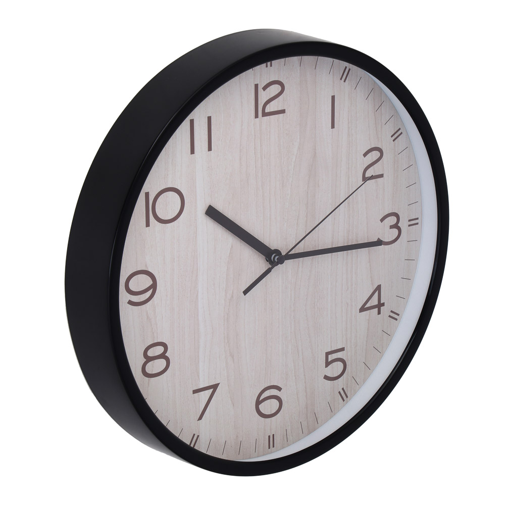 LADECOR CHRONO Часы настенные, круглые, 30,5x30,5x4,3 см, пластик, 2 дизайна, арт.2, арт.№ 581-618