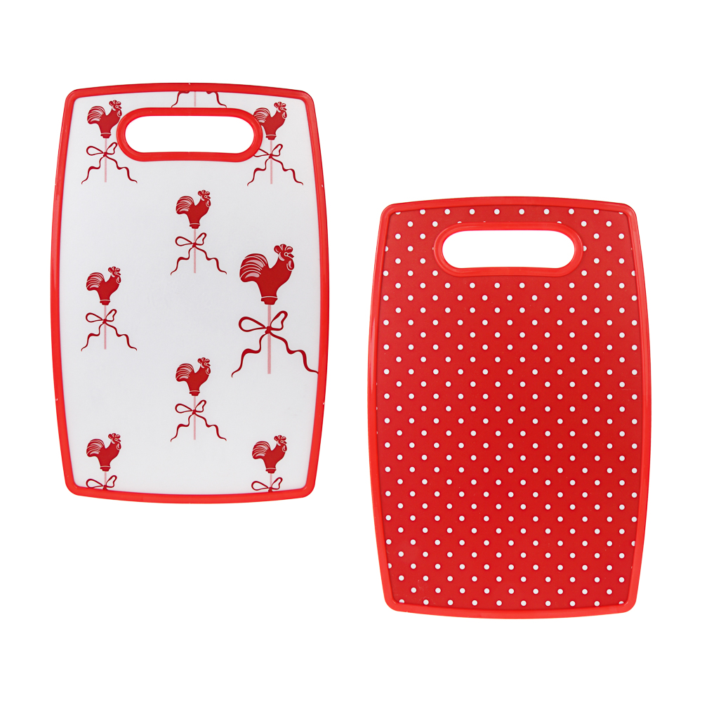 Доска разделочная тм VETTA, 20х30х1,2см, полипропилен 2 дизайна, арт.№ 852-163