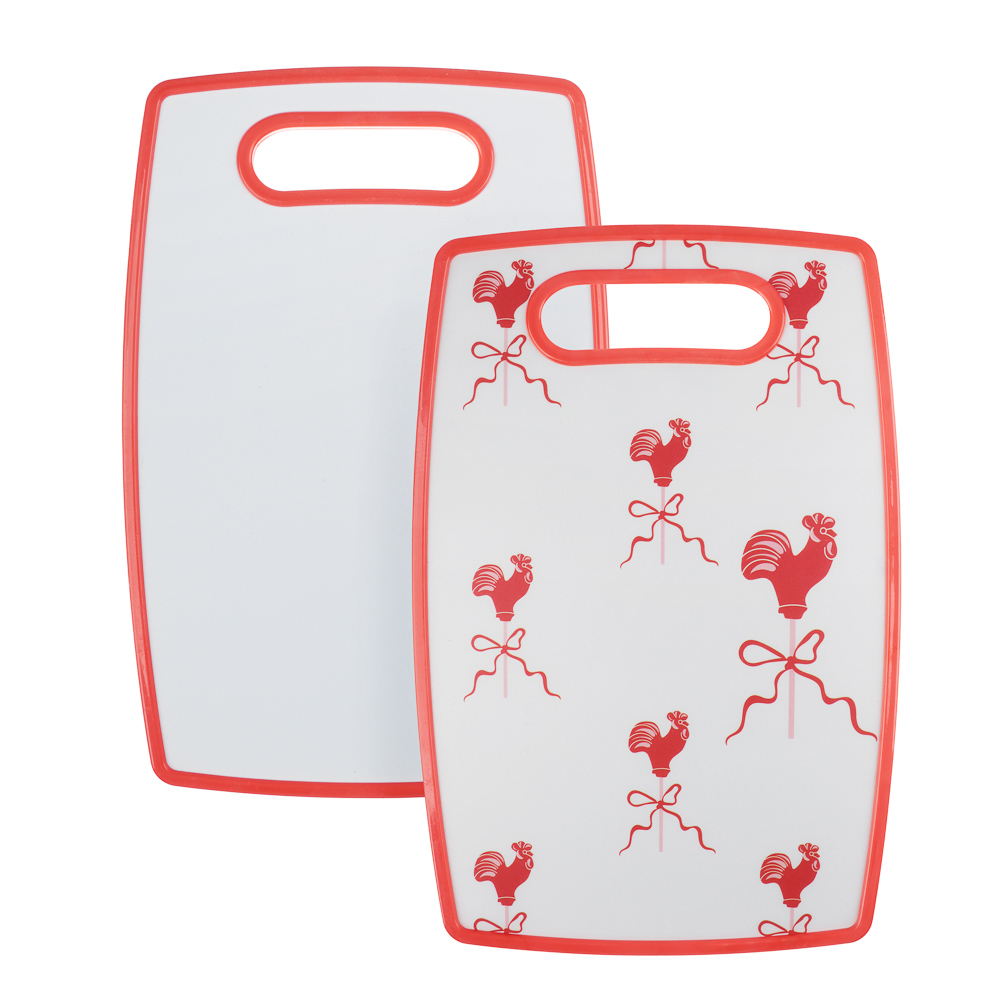 Доска разделочная тм VETTA, 20х30х1,2см, полипропилен 2 дизайна, арт.№ 852-163