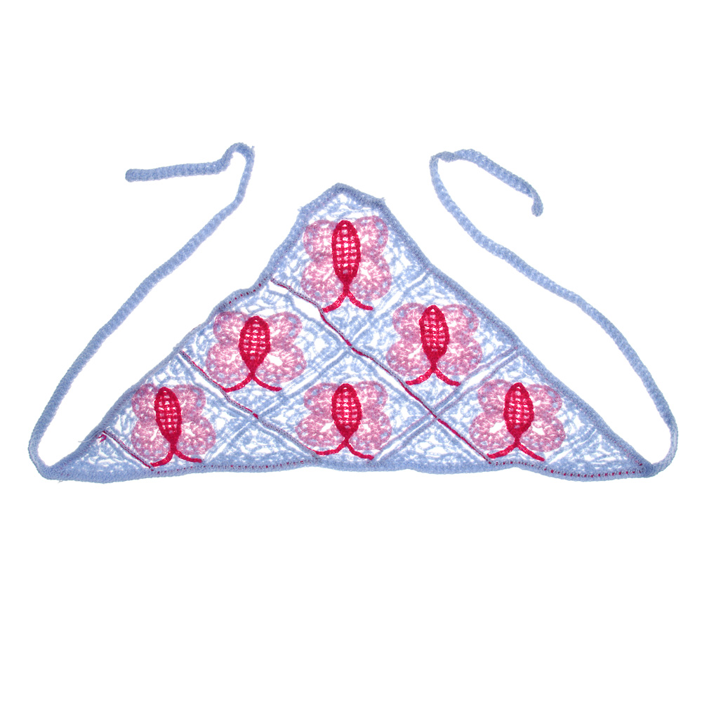 GALANTE Косынка вязаная женская, р-р 50x35см, 100% полиэстер, 6 дизайнов, арт.№ 314-930