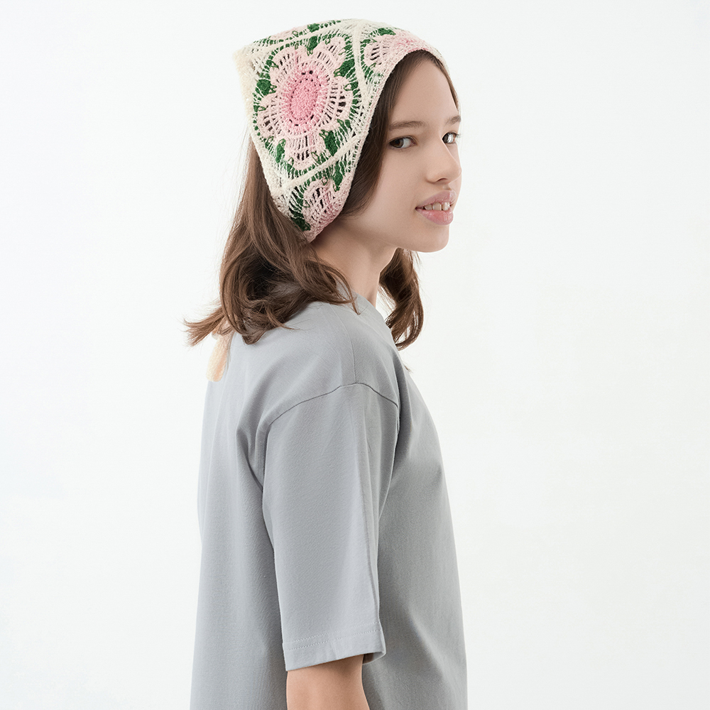 GALANTE Косынка вязаная женская, р-р 50x35см, 100% полиэстер, 6 дизайнов, арт.№ 314-930