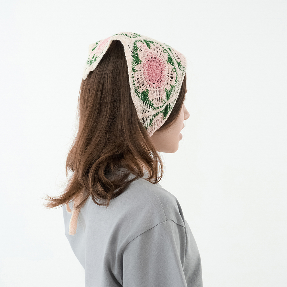 GALANTE Косынка вязаная женская, р-р 50x35см, 100% полиэстер, 6 дизайнов, арт.№ 314-930