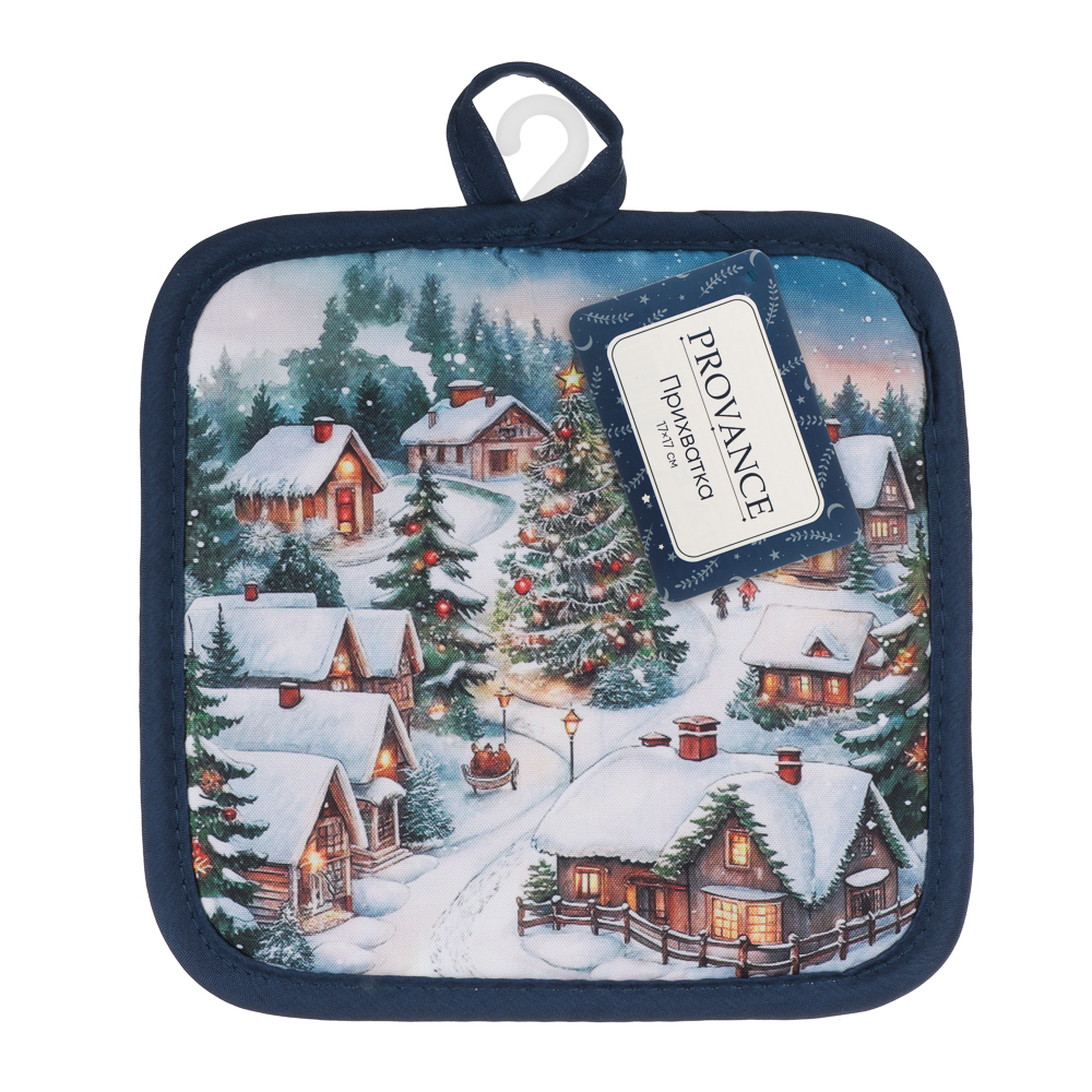 PROVANCE Нордик Прихватка, 17х17см, 100% полиэстер, домики, арт.№ 492-289