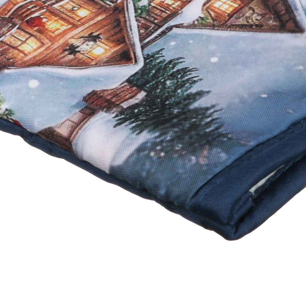 PROVANCE Нордик Прихватка-варежка, 17х27см, 100% полиэстер, домики, арт.№ 492-290