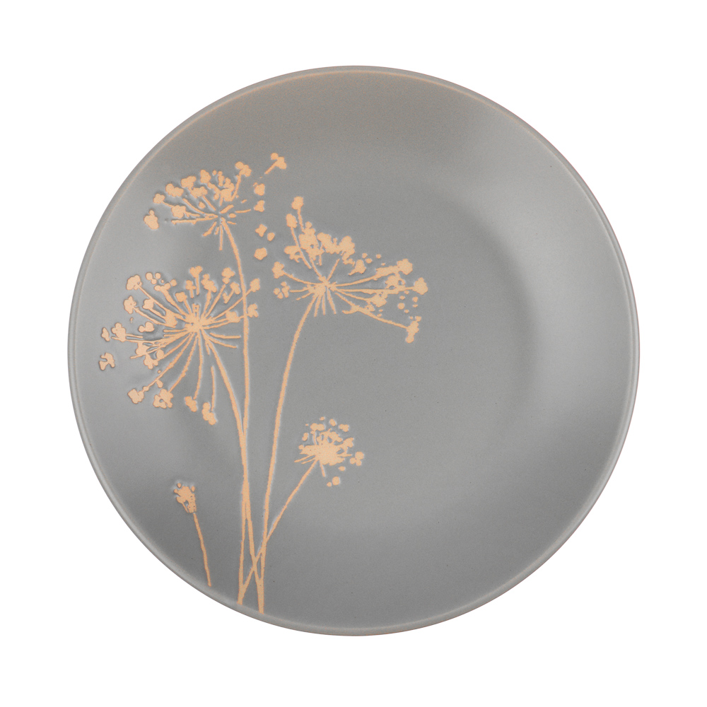 MILLIMI Амми Тарелка закусочная, 19,5см, серый, арт.№ 824-211