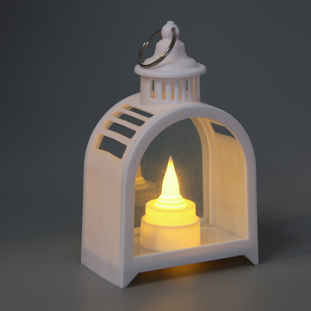 Светильник декоративный LED в виде фонаря 9,5x5,5x15 см СНОУ БУМ, PP, 3хAG10, 1 режим, 2 дизайна, арт.1, арт.№ 392-099