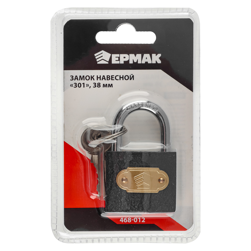 ЕРМАК Замок навесной 38мм "301", арт.№ 468-012