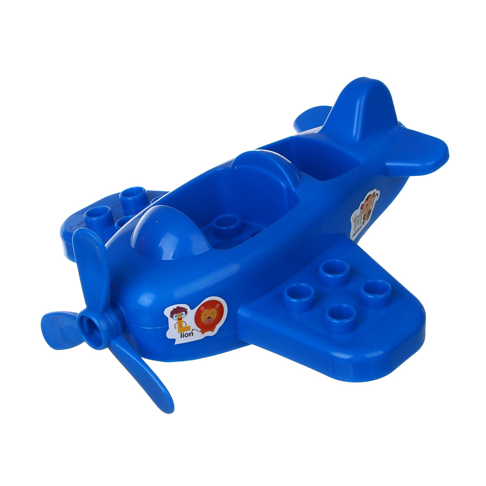 Конструктор крупные детали для малышей, 41 деталь, 35х8х24см, PP, 2 дизайна, арт.№ 859-097