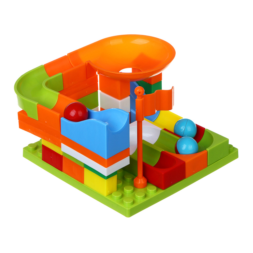 Конструктор крупные детали для малышей, 41 деталь, 35х8х24см, PP, 2 дизайна, арт.№ 859-097