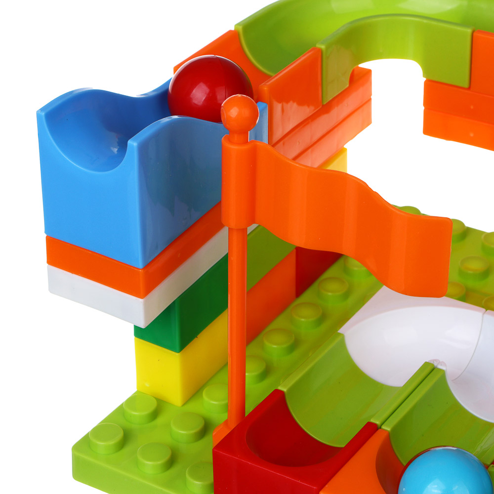 Конструктор крупные детали для малышей, 41 деталь, 35х8х24см, PP, 2 дизайна, арт.№ 859-097