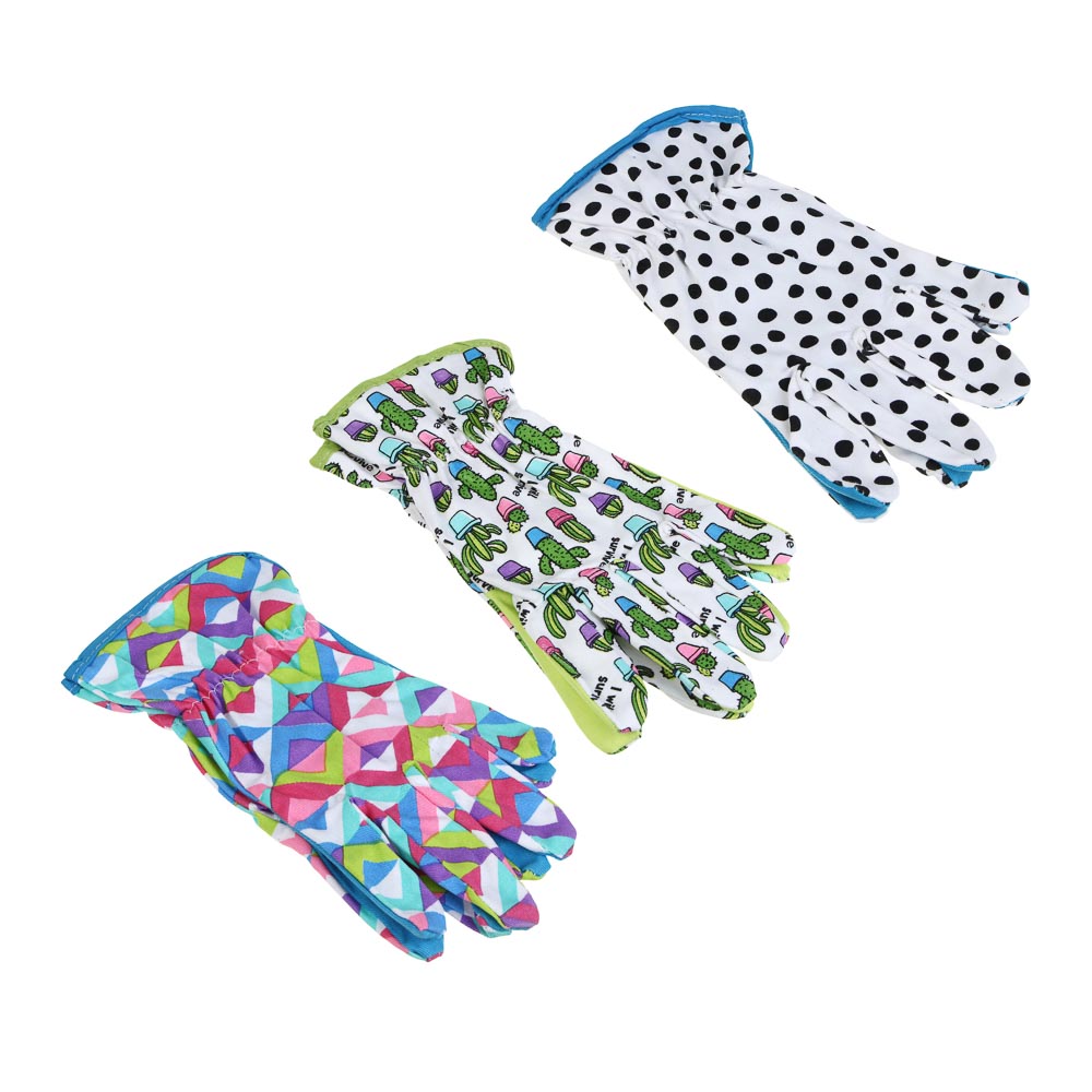 INBLOOM Перчатки садовые S/M, 23х10см, 40г, хлопок, арт.№ 180-026