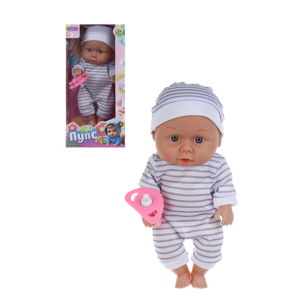 ИГРОЛЕНД Пупс 20 см, PVC, PP, полиэстер, 11,8х8,6х24,3 см, арт.№ 436-164