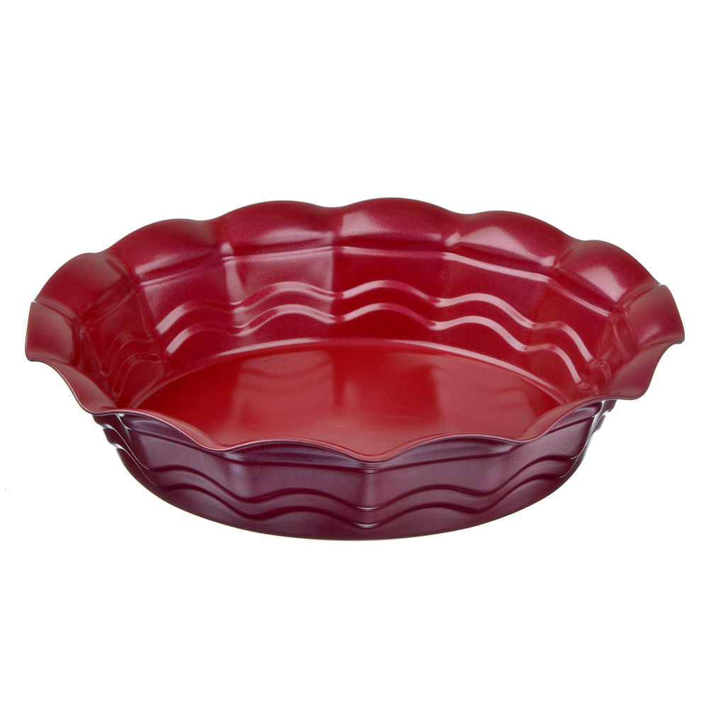 SATOSHI Алмер Форма для выпечки круглая, 27х6см, угл.сталь, красное антипригарное покрытие, арт.№ 849-155