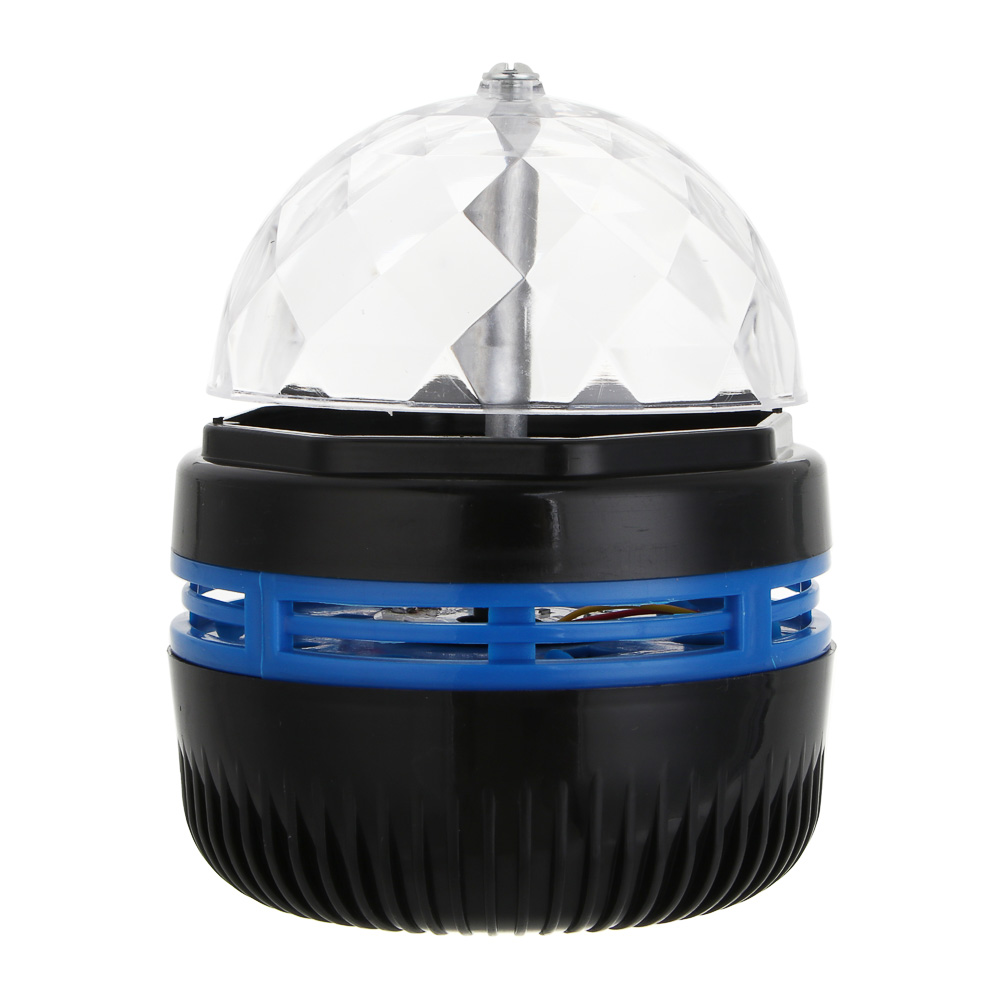 Светильник-проектор "Хрустальный волшебный шар", 10х7.2см, 3LED, RGB, авторежим, DC5V/1A, USB, арт.№ 392-088