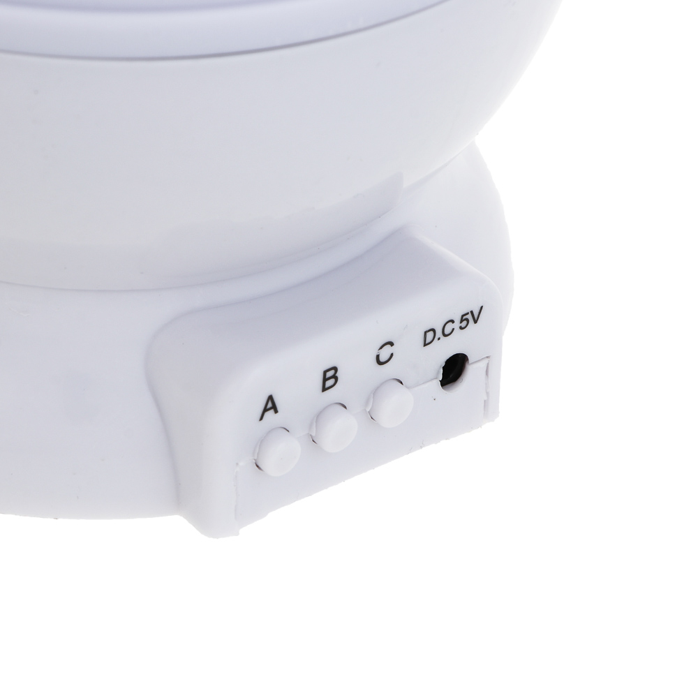 Светильник-проектор "Звездное небо" 13,3х11,5 см, 4 LED лампы, свечение шампань, мульти, 3 режима, DС5V/1.5V, USB, 4хААА, арт.№ 392-089