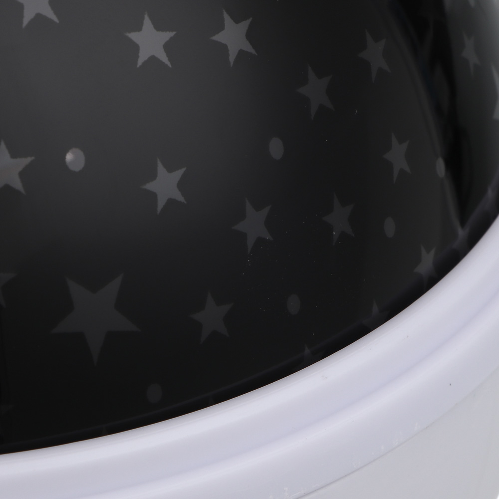 Светильник-проектор "Звездное небо" 13,3х11,5 см, 4 LED лампы, свечение шампань, мульти, 3 режима, DС5V/1.5V, USB, 4хААА, арт.№ 392-089