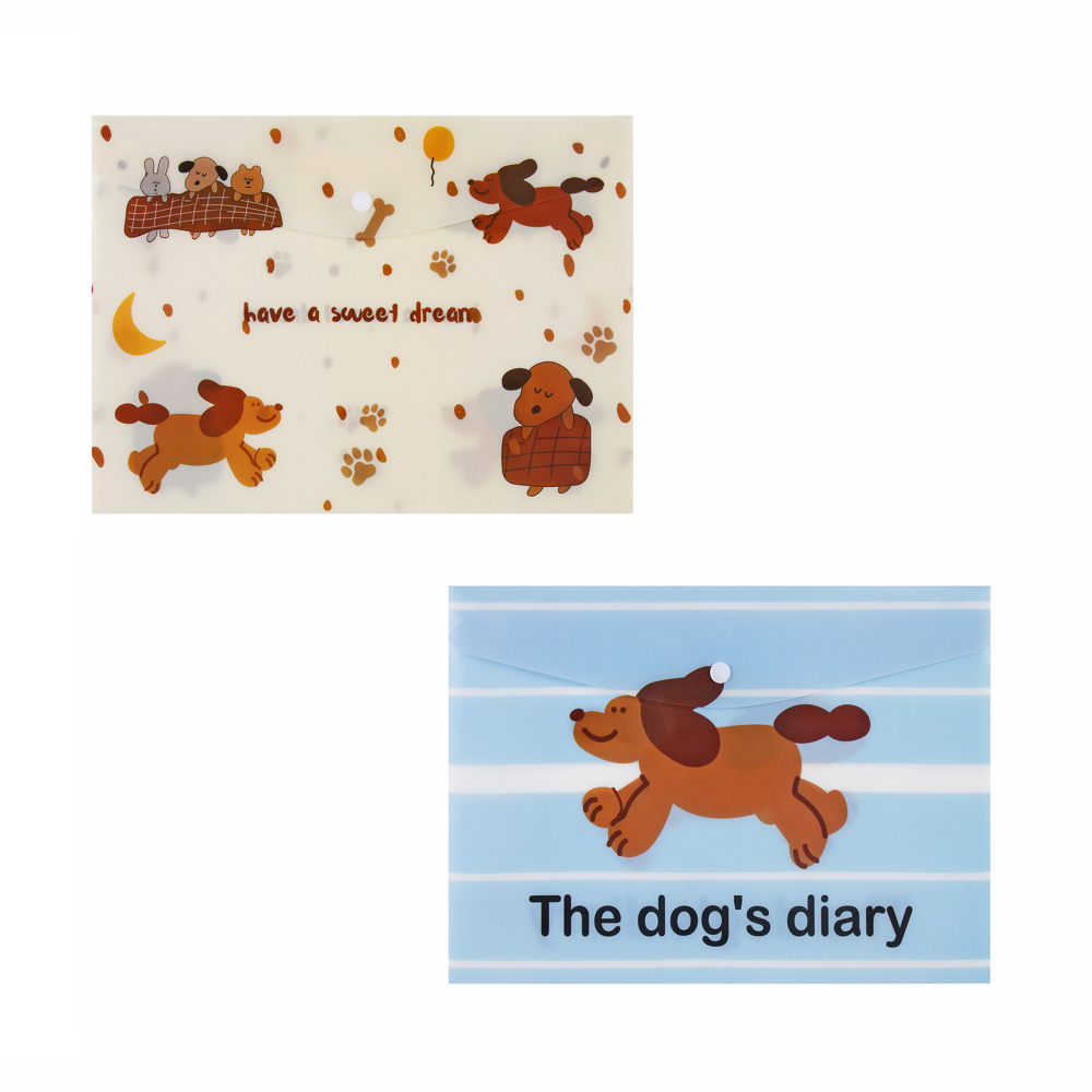 Папка с кнопкой А4 "Минисо Стайл", 20PP, 2 дизайна, арт.№ 524-359