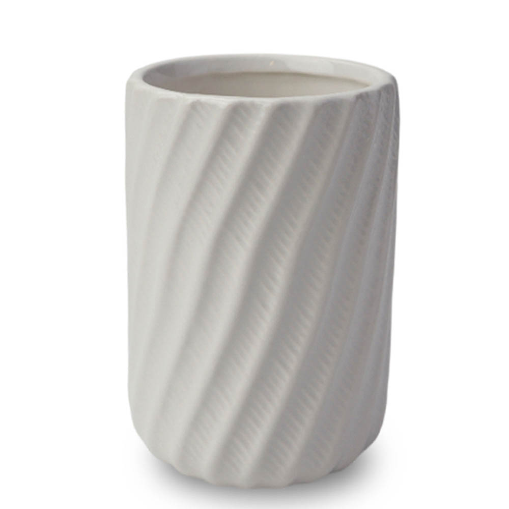 Стакан для зубных щеток Галац, керамика, цвет белый, арт.№ 408-022